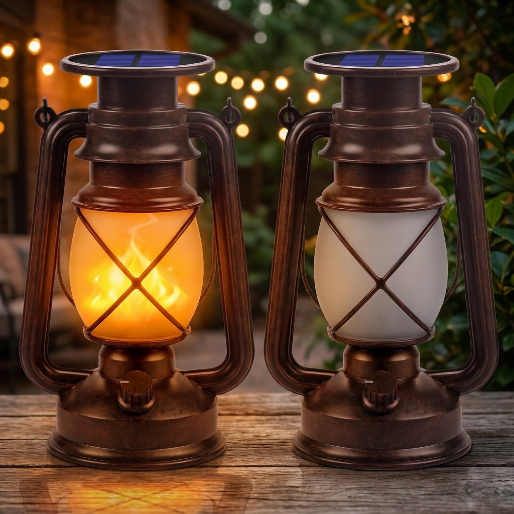 Nireza lanterns, flame mode on and off