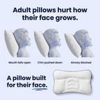 Adult pillows hurt how their face grows
